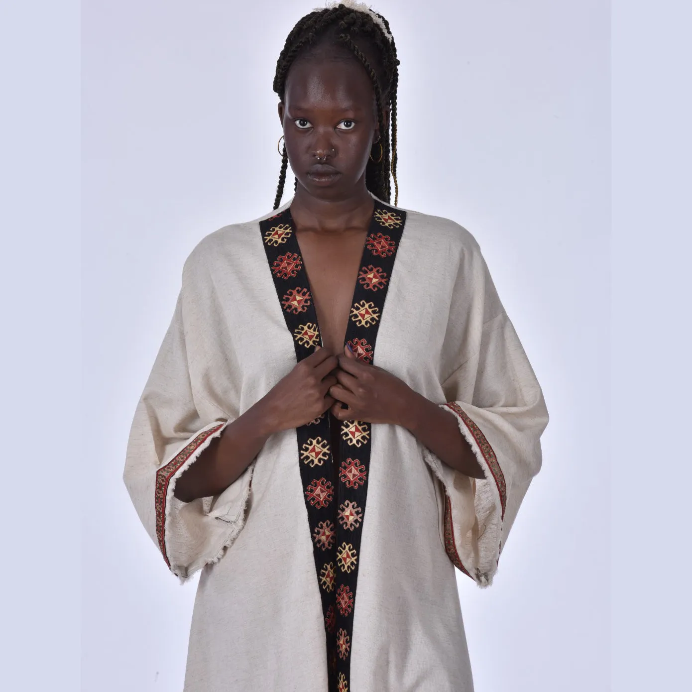 Kaftan Kimono Hand Made Borders