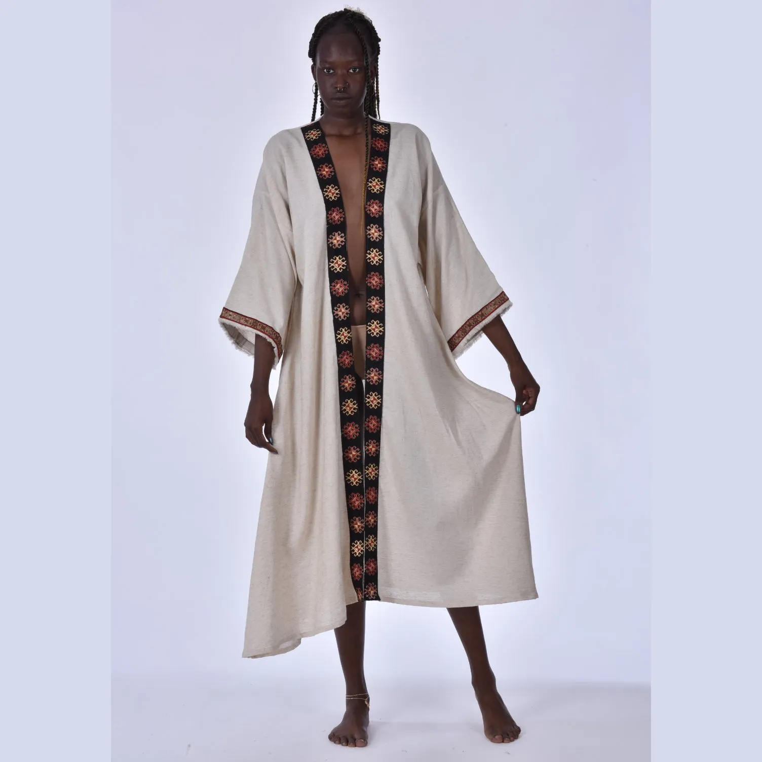 Kaftan Kimono Hand Made Borders