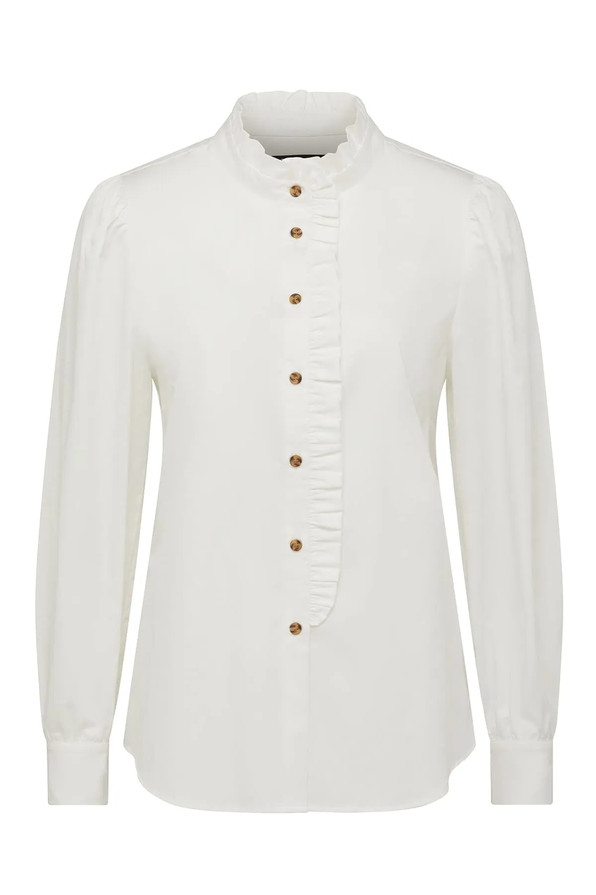 Kate Frill Blouse - White