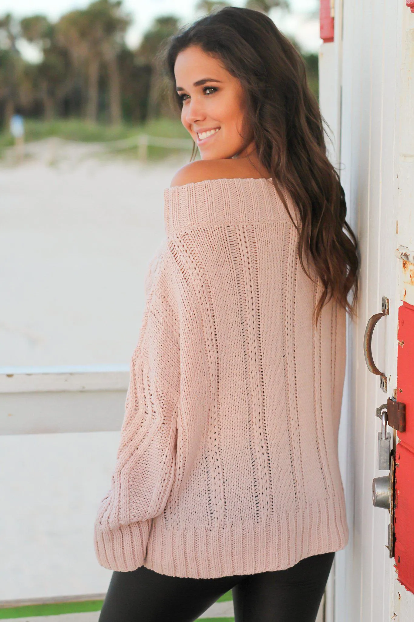 Light Pink Knit Sweater