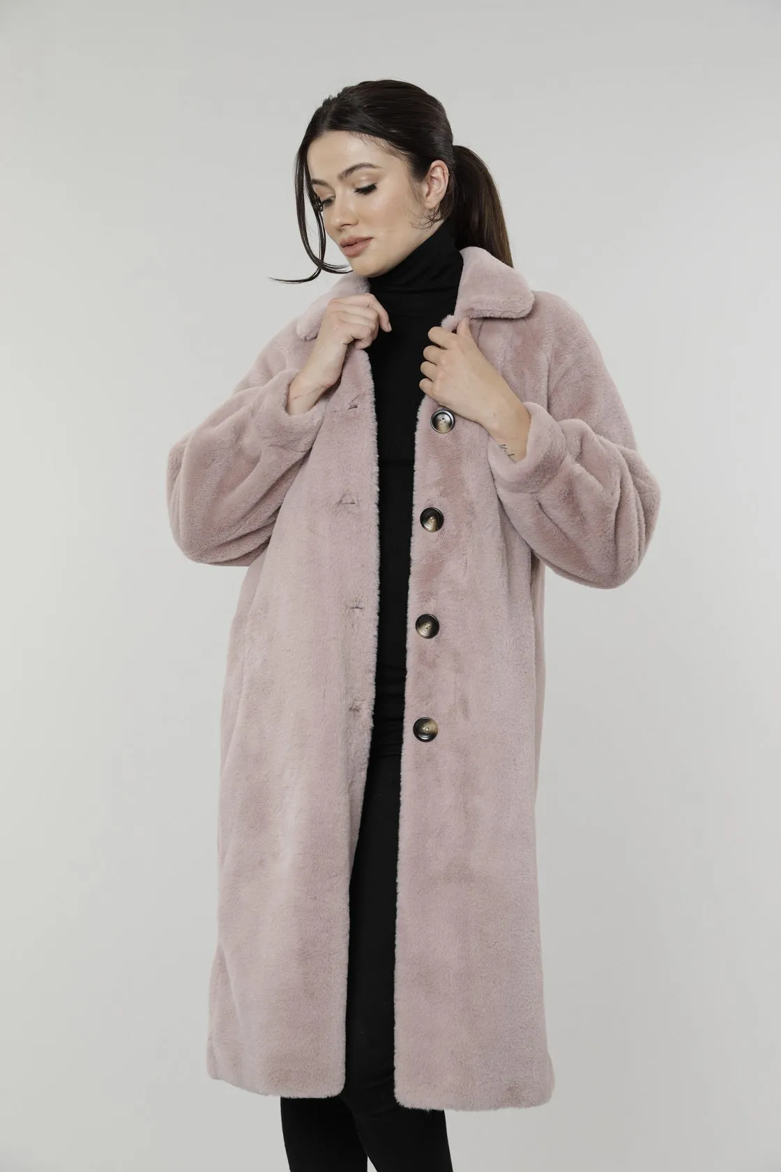 Long Faux Fur Coat