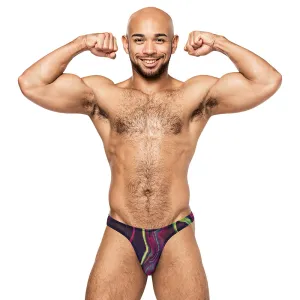 Male Power Galactic Bong Thong Print S/M