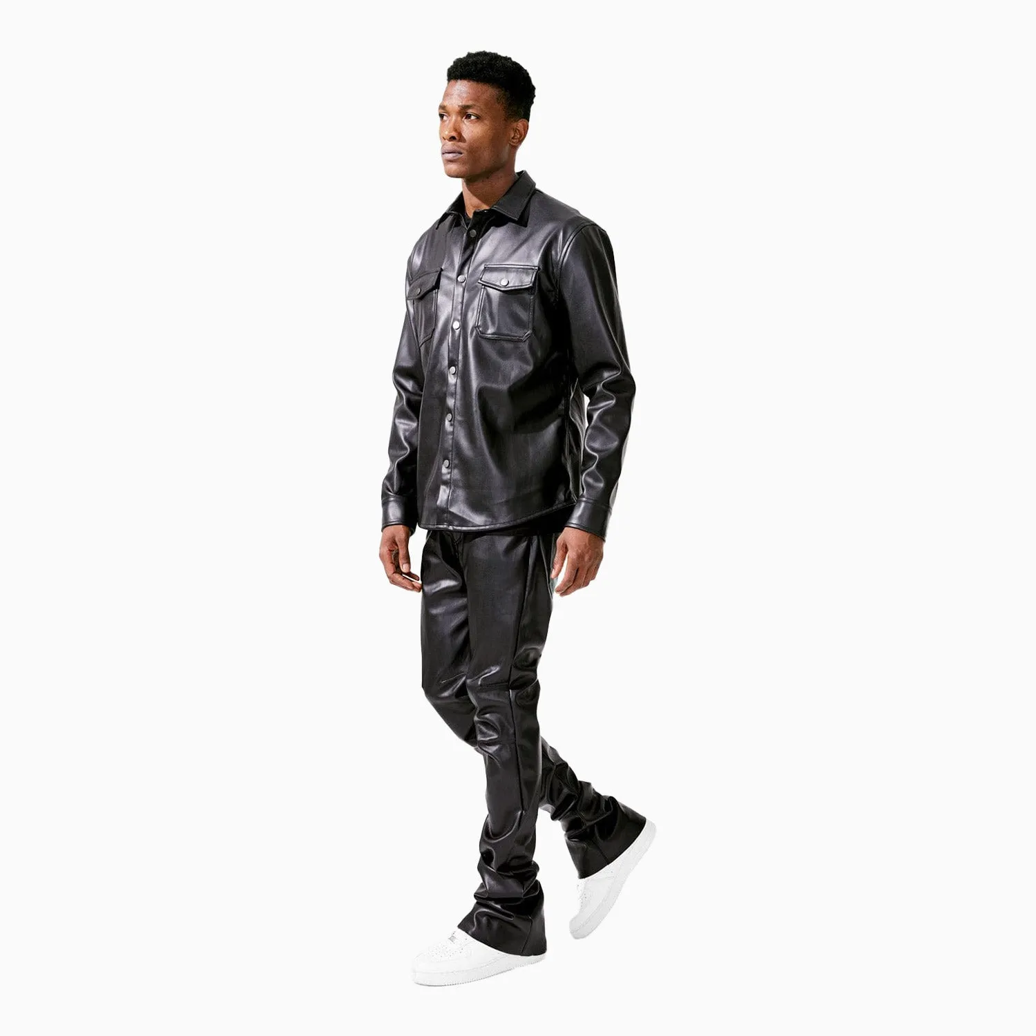 Men's Ross Stacked Thriller Leather pant