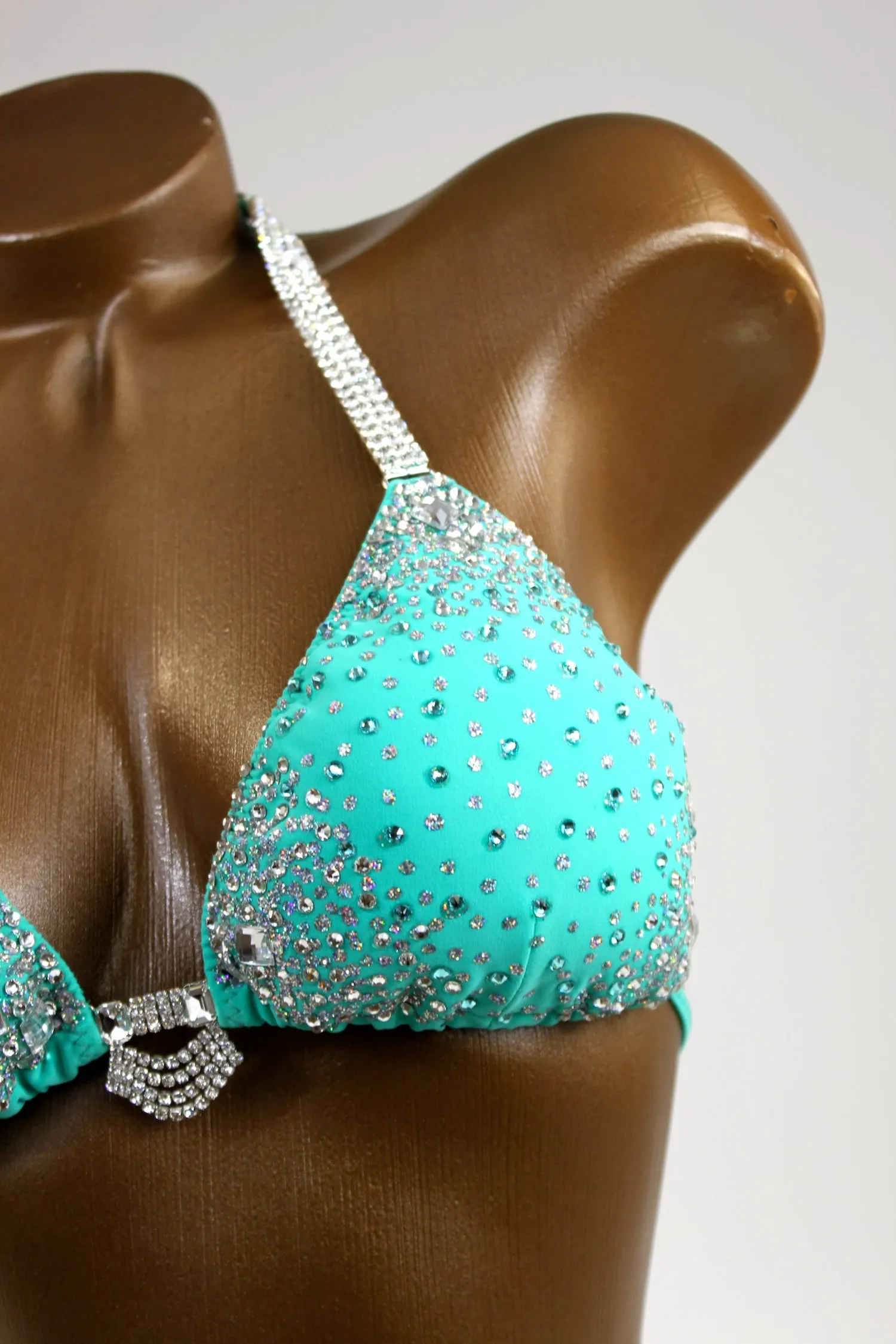 Mint Crystal Corners Bikini Suit