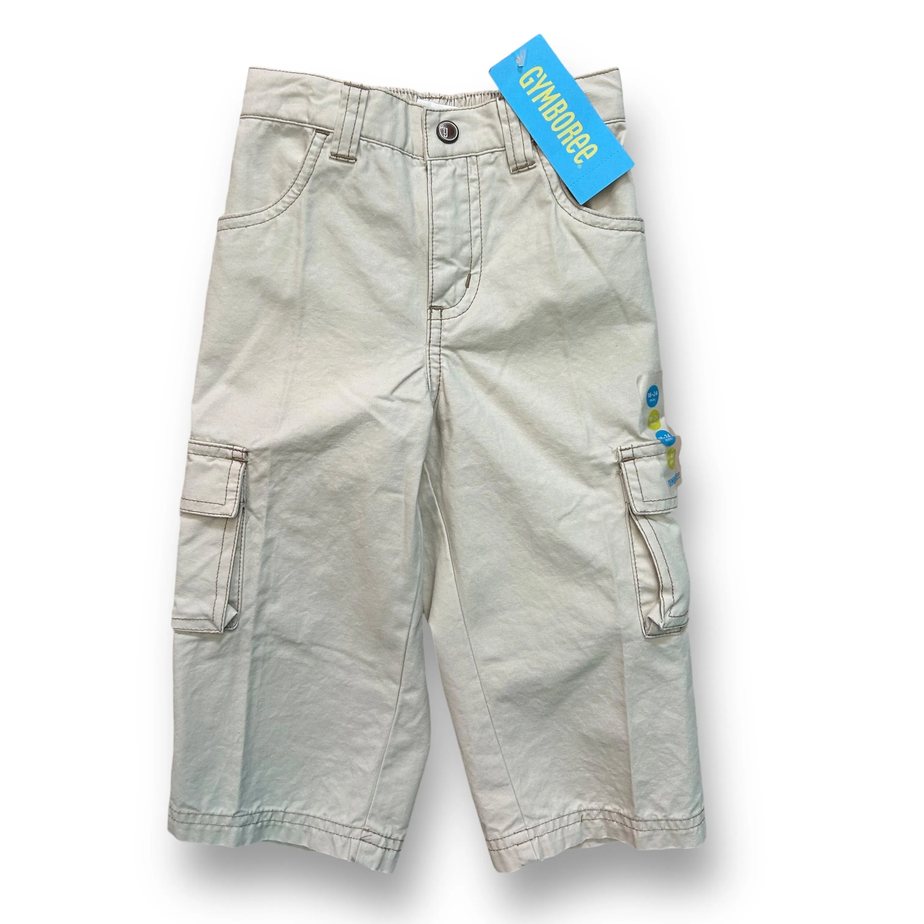 NEW! Boys Gymboree Size 18-24 Months Khaki Cargo Pants