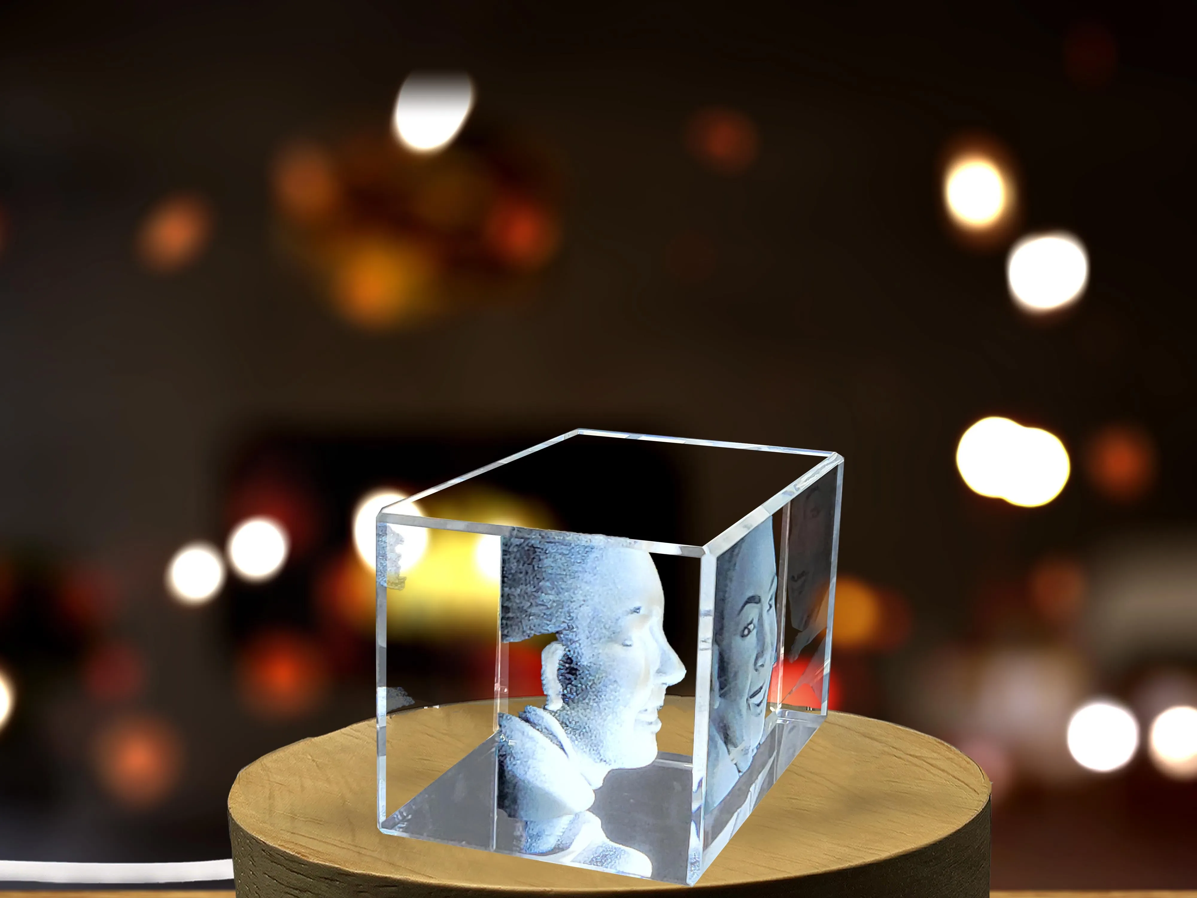 Ona Judge 3D Engraved Crystal - Honor the Legacy of a Trailblazing Photographer