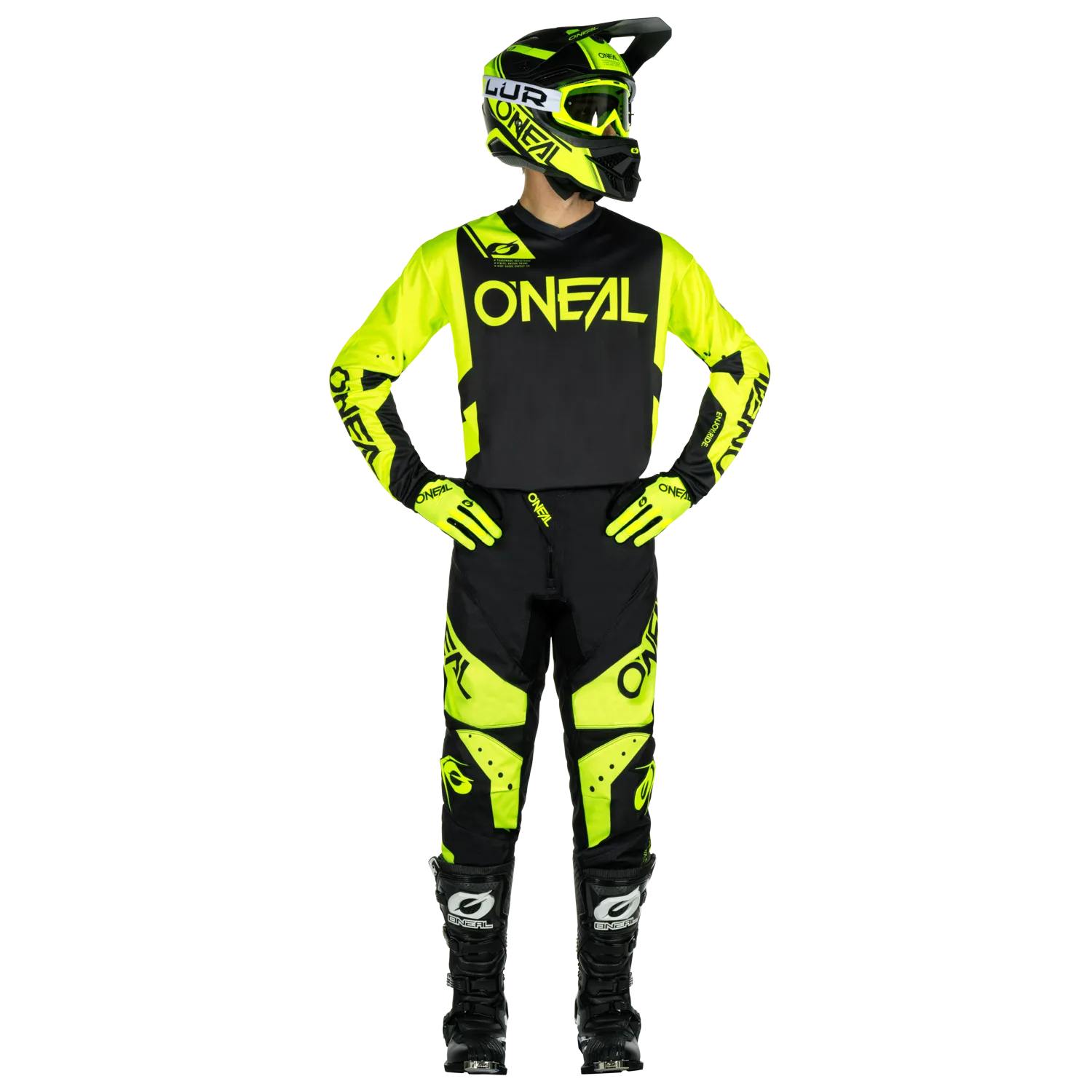 O'NEAL Element Racewear V.4 Pants Black/Neon