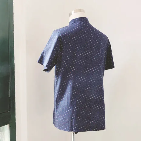 Pattern: 302A – Menswear Casual Half-Placket Shirt *Custom Fit