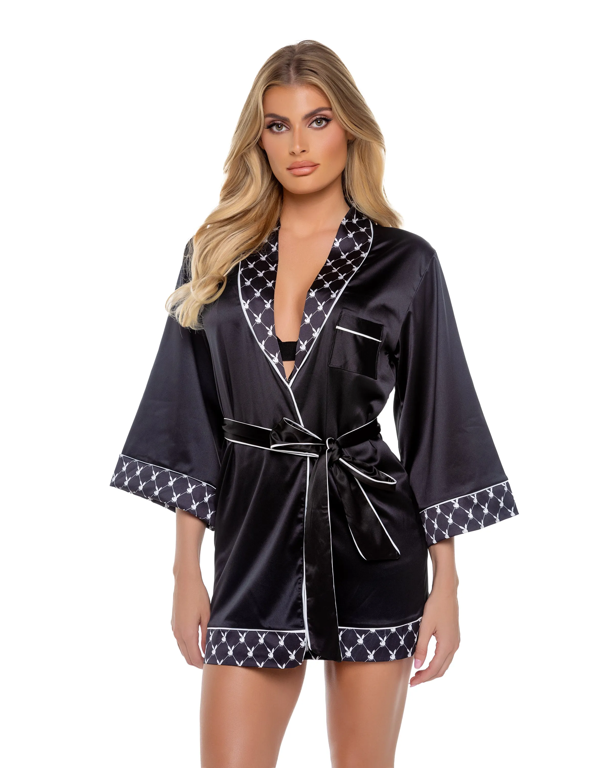 PBLI150 - Playboy Bunny Smoke Lounge Robe