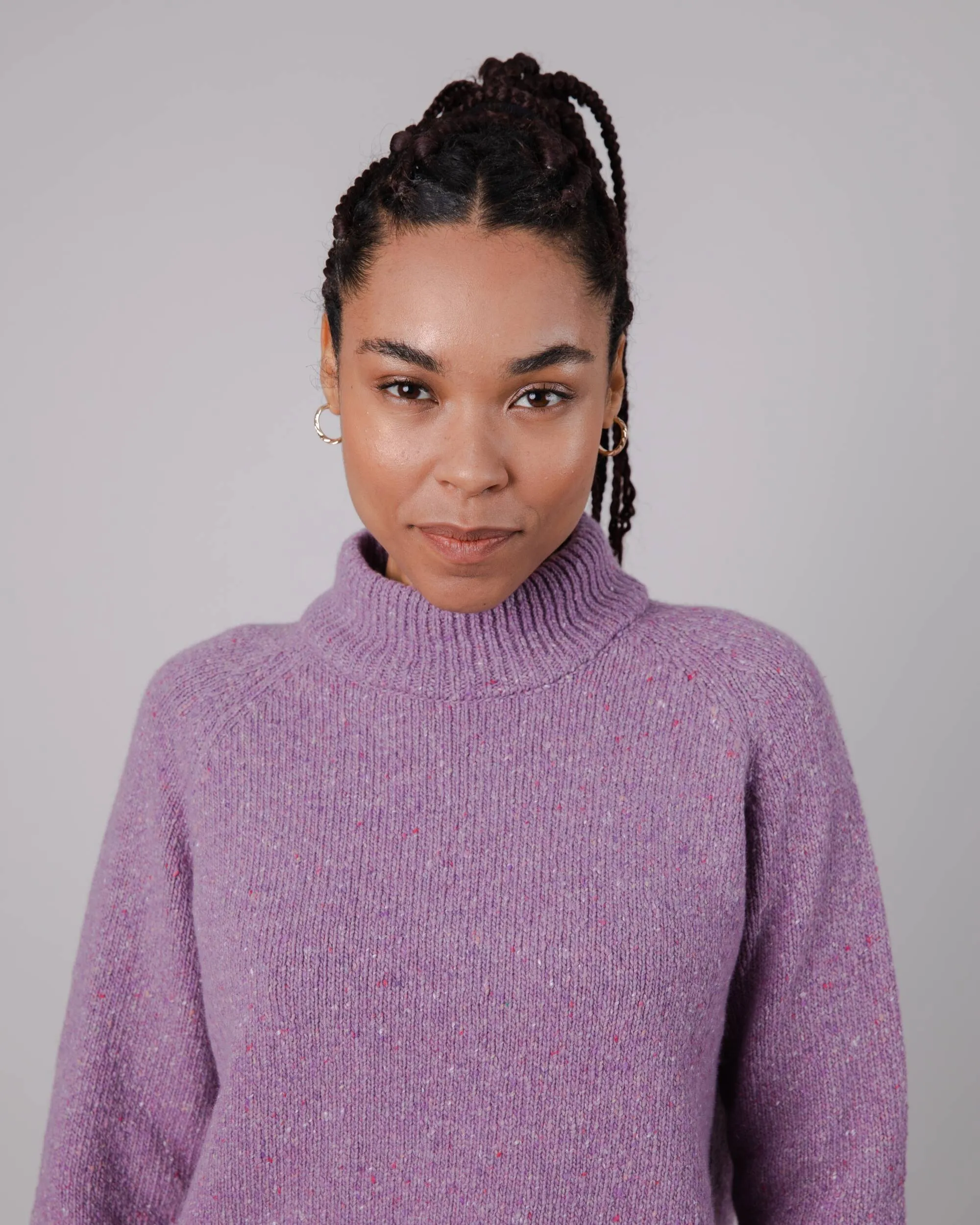 Perkins Wool Sweater Grape