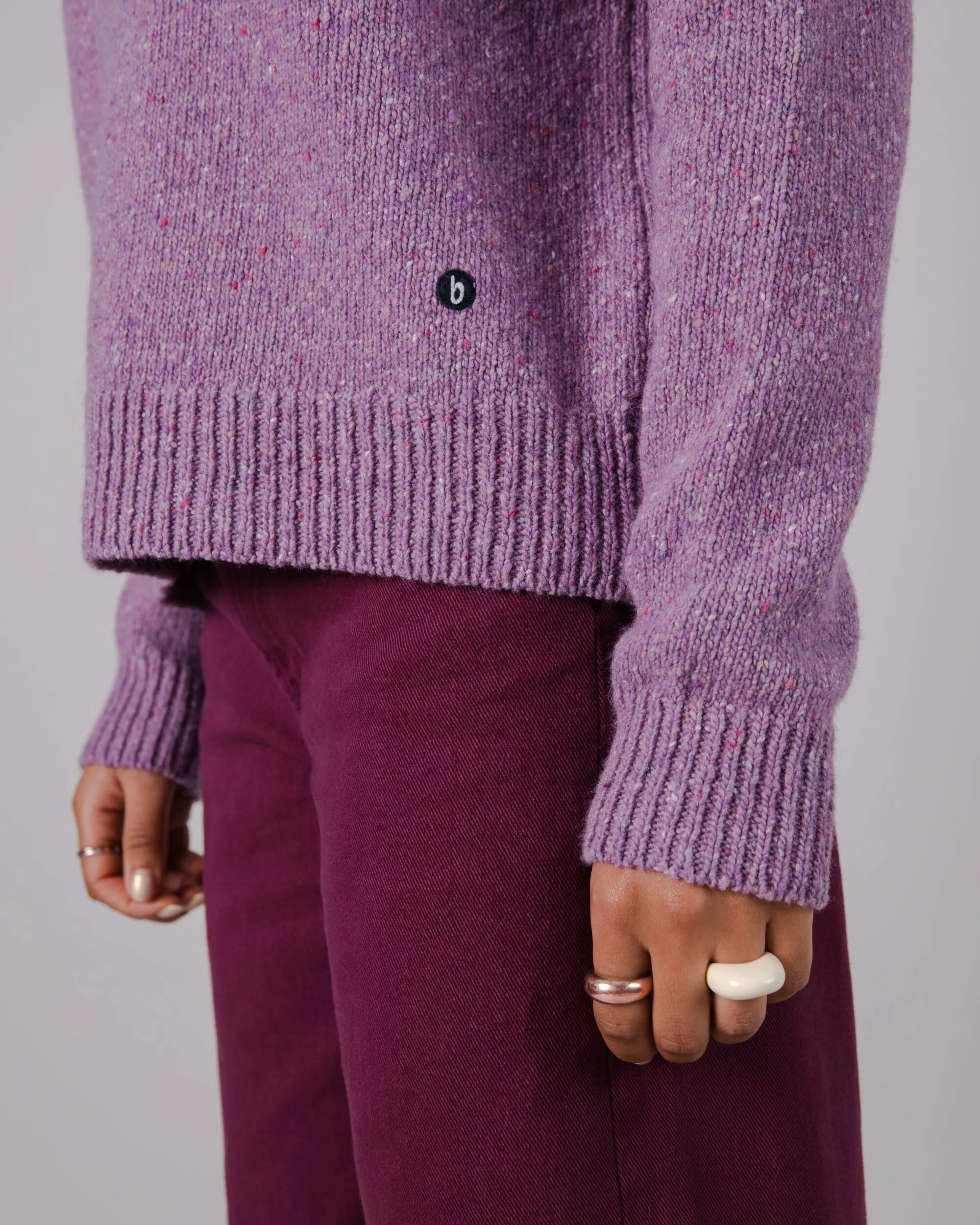 Perkins Wool Sweater Grape