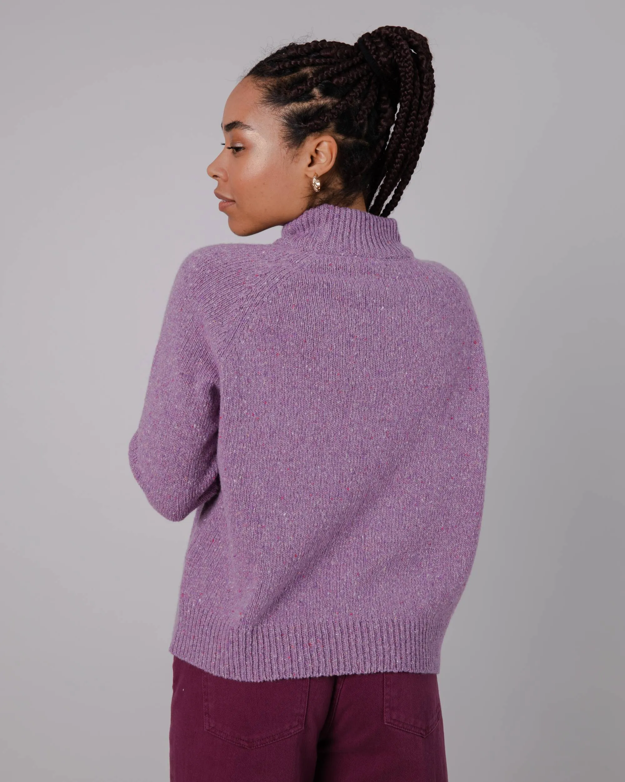 Perkins Wool Sweater Grape