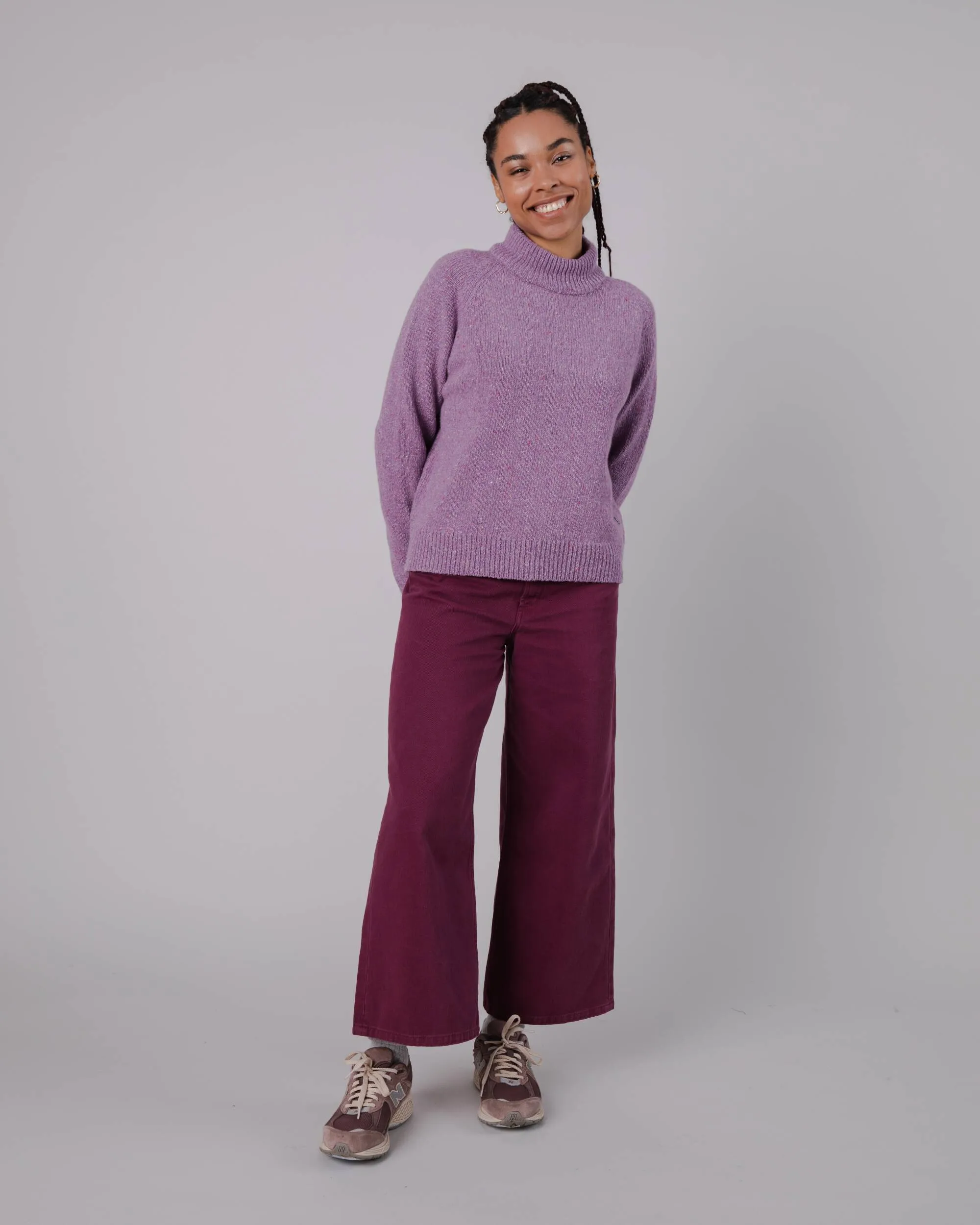 Perkins Wool Sweater Grape