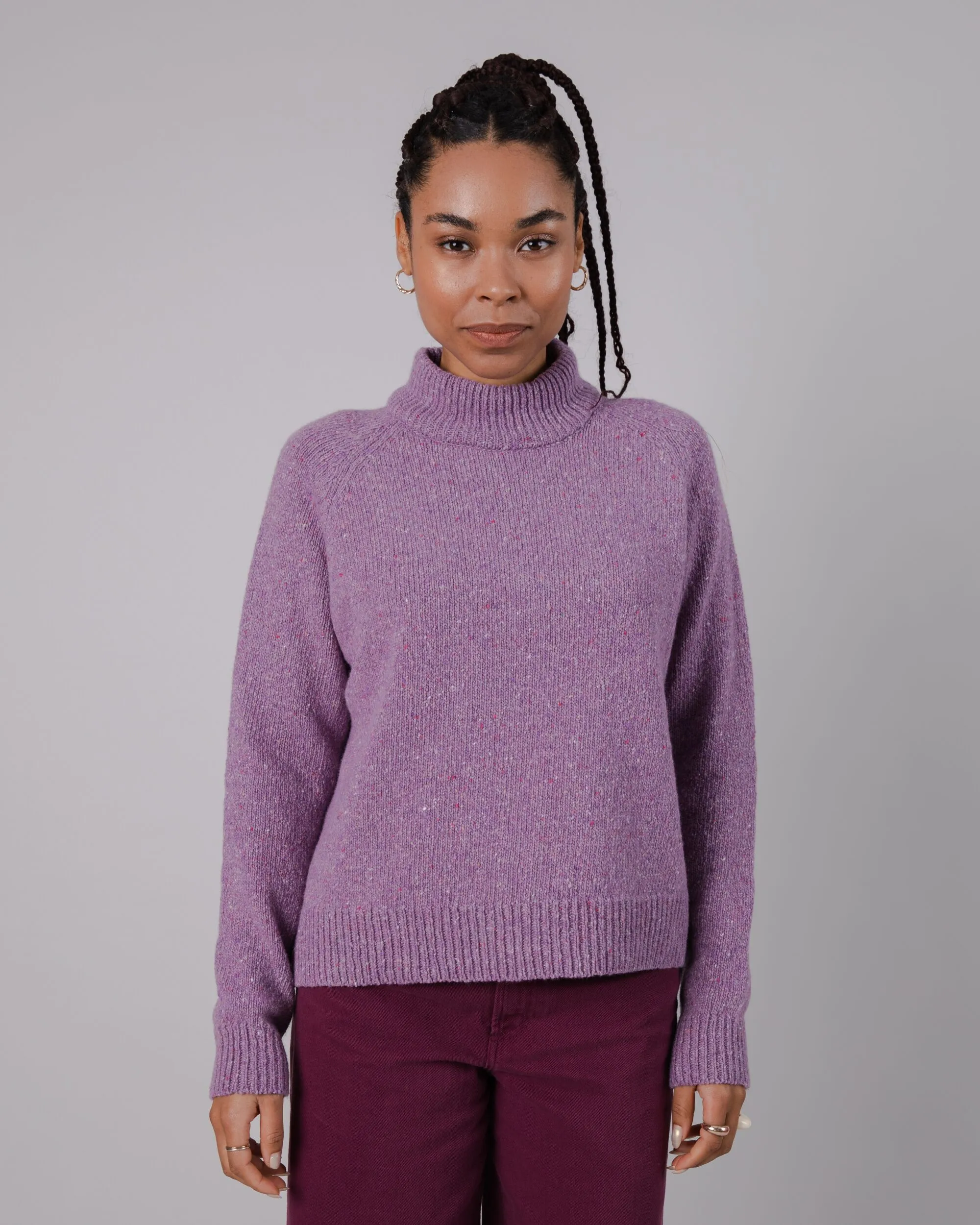 Perkins Wool Sweater Grape