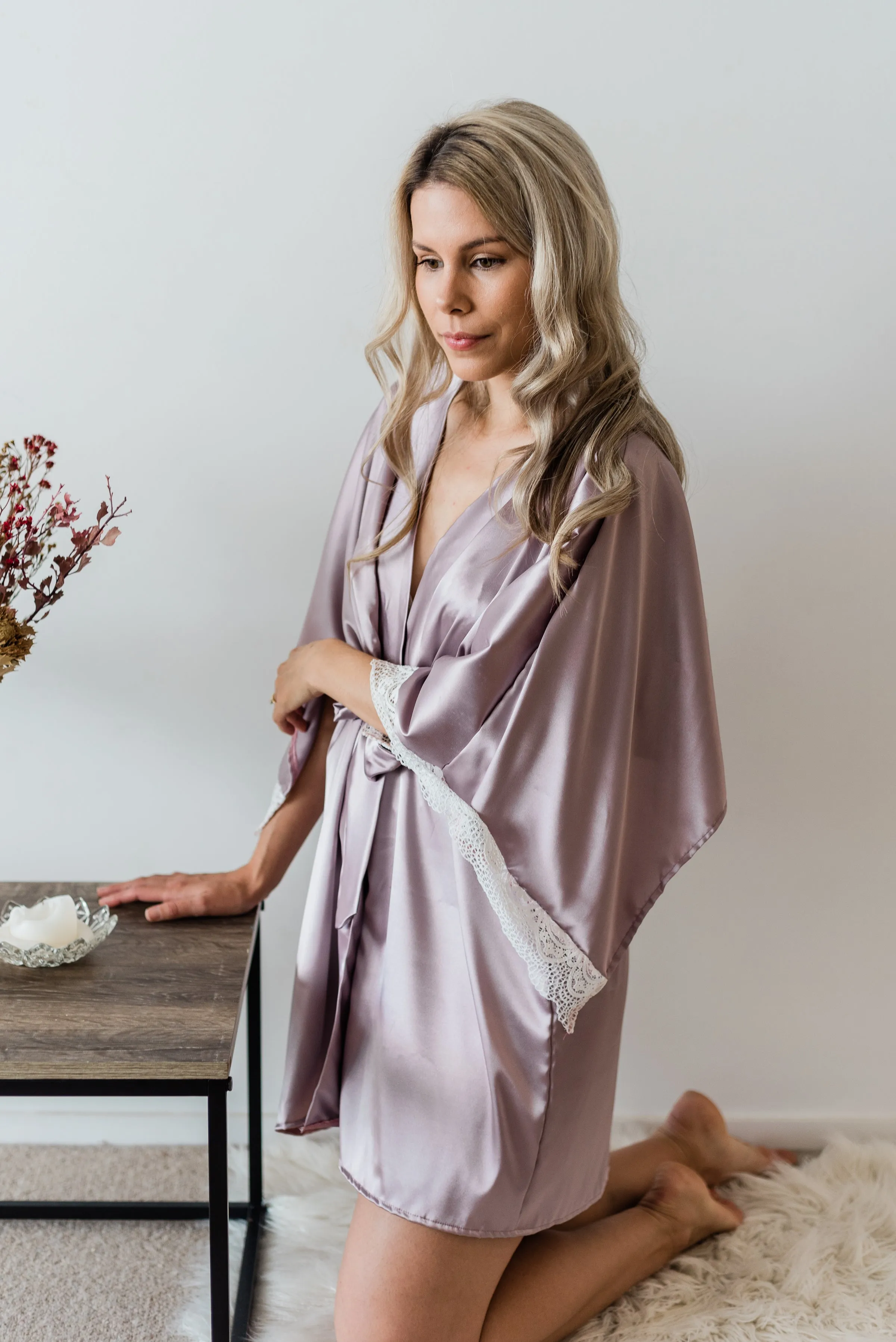 Personalised Celine Robe in Lavender