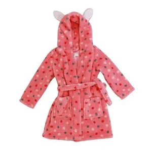 Pink Dots Bunny Robe