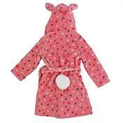 Pink Dots Bunny Robe