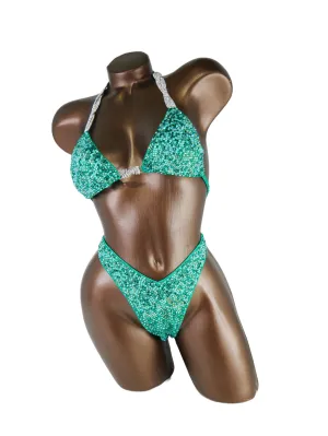 Ready Made Emerald AB Figure Competition Suit