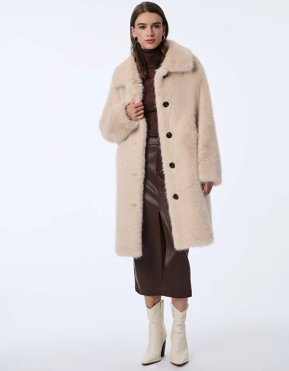 Regal Faux Fur Coat