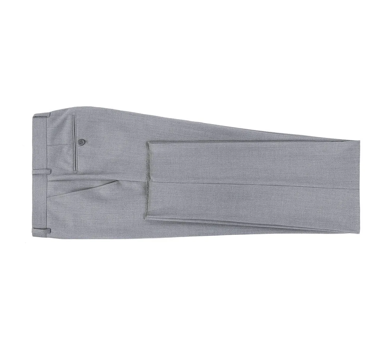 RENOIR Grey Classic Fit Flat Front Suit Separate Pants 202-2