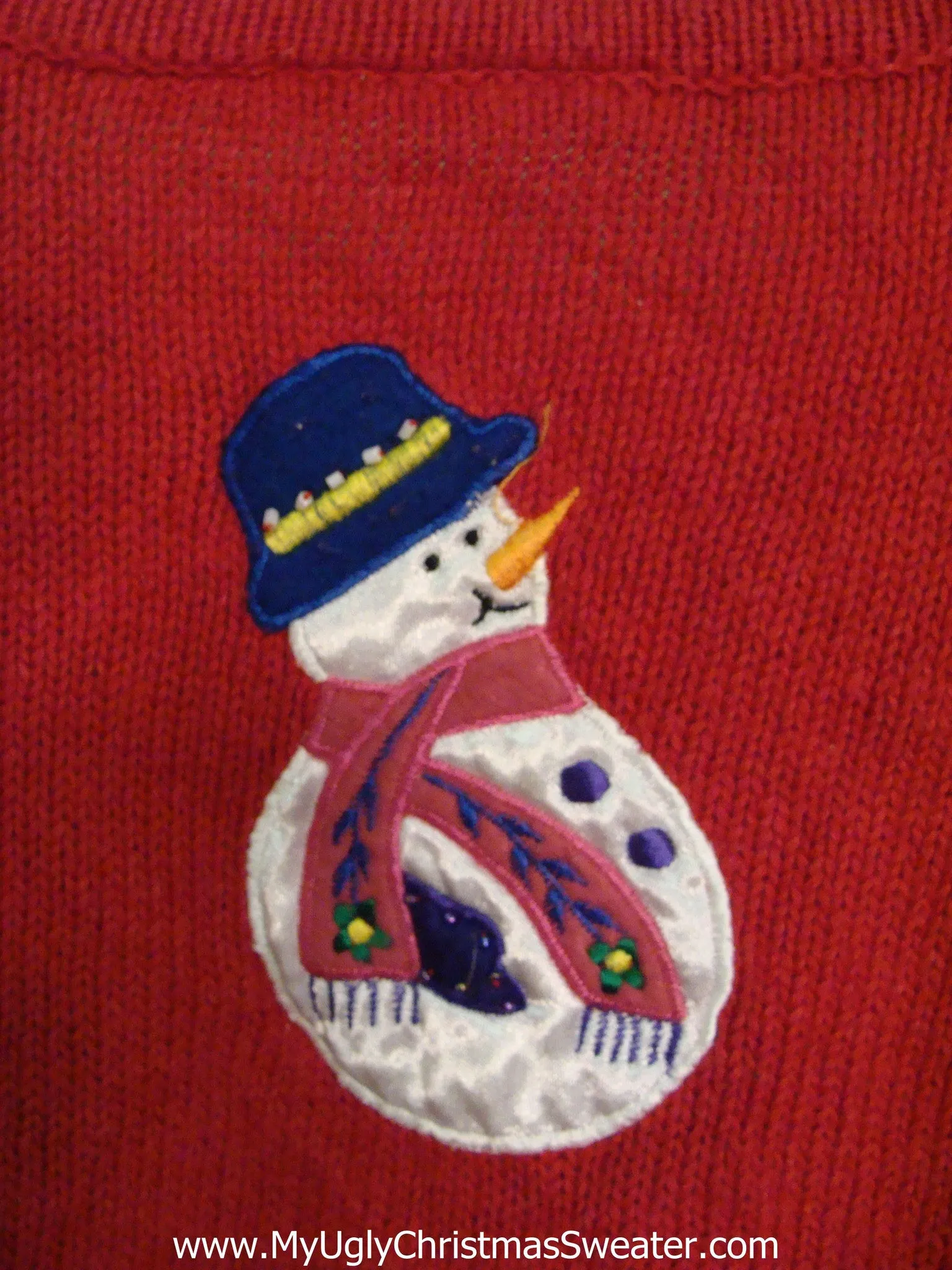 Rolling Snowmen Corny Christmas Sweater Vest