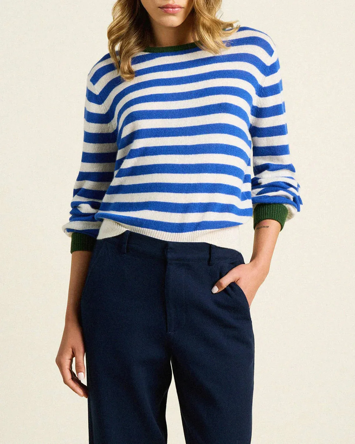 Ryann Sweater- Blue Stripe