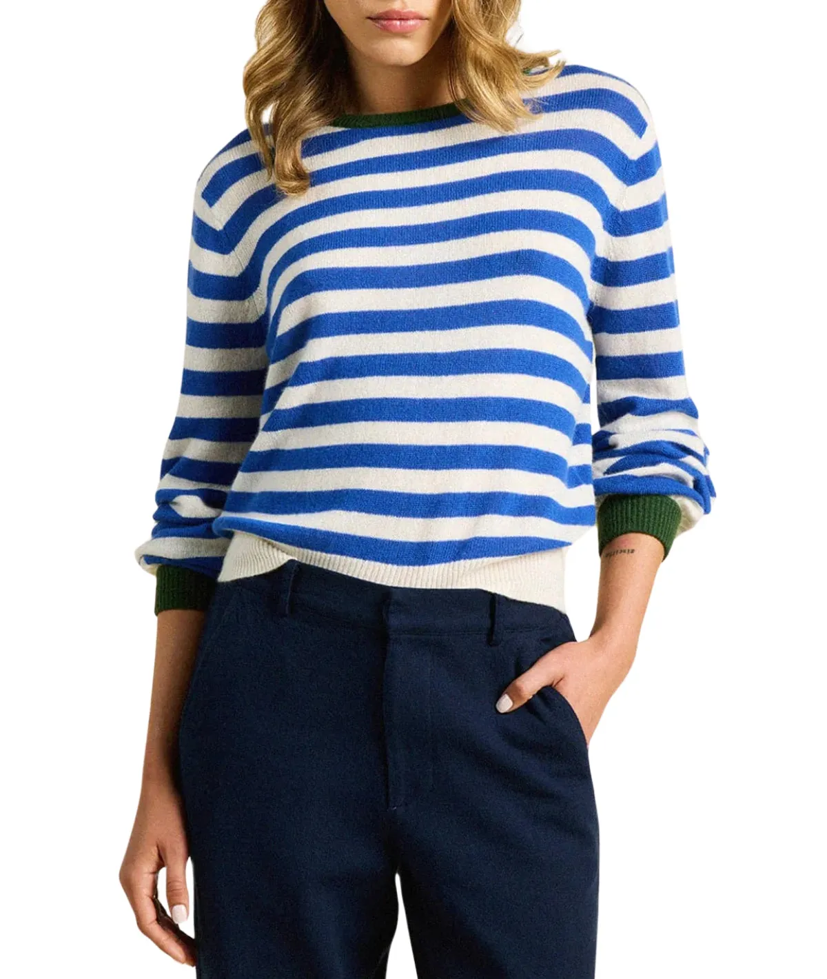 Ryann Sweater- Blue Stripe