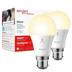 Sengled Smart LED Lightbulb x2 Pack B22 Bayonet Bluetooth Voice Control Soft White