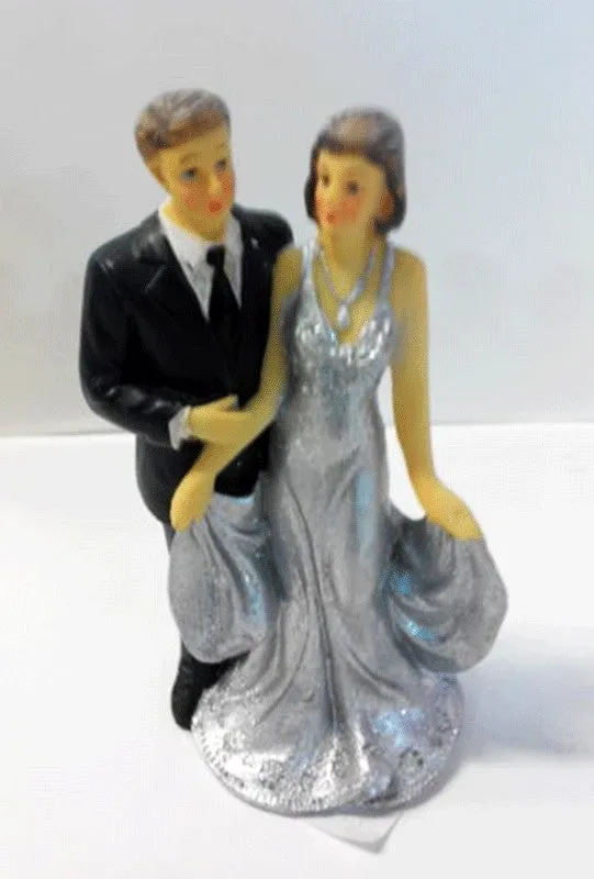 Silver Wedding - Cake Topper