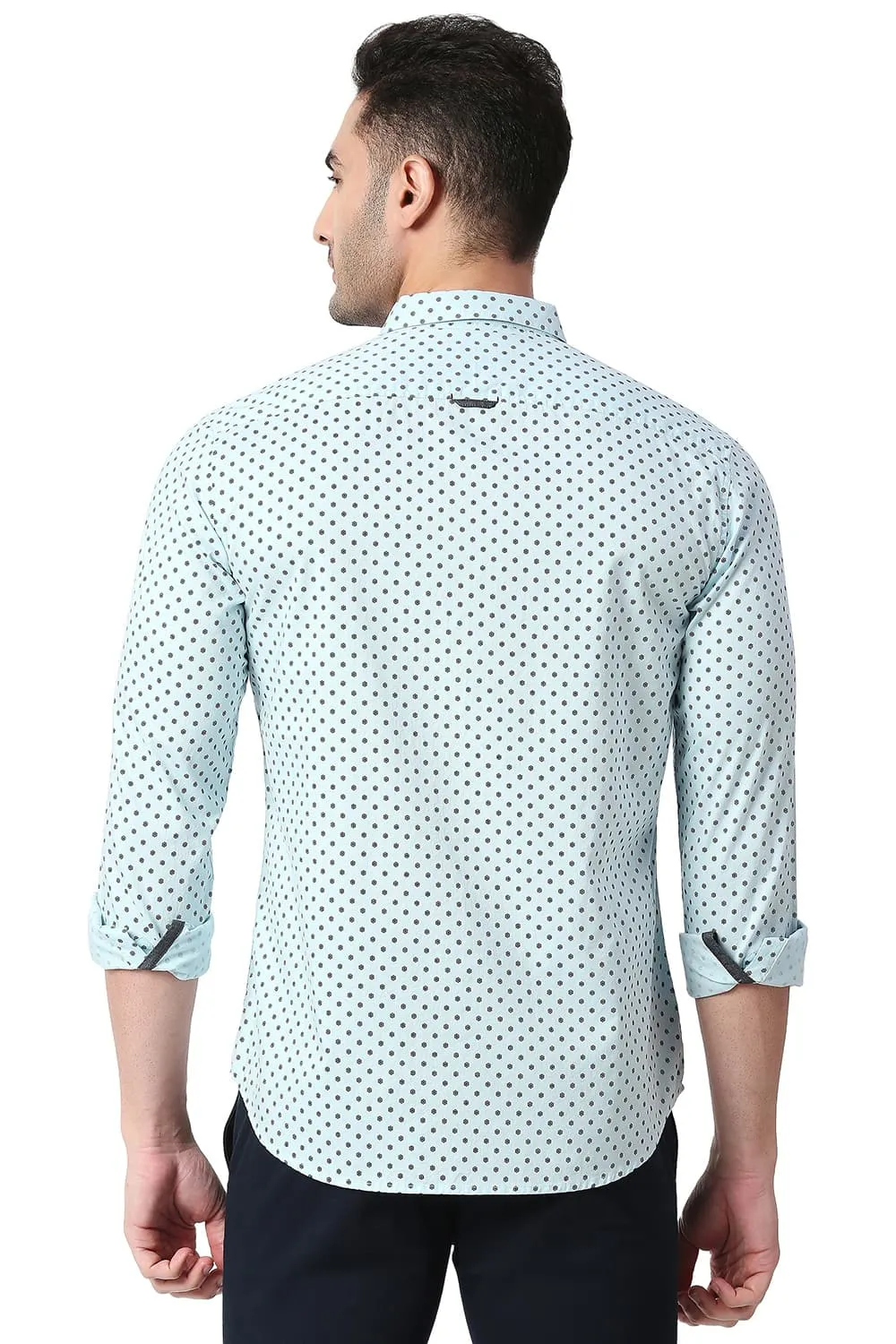 Slim Fit Cotton Printed Shirt