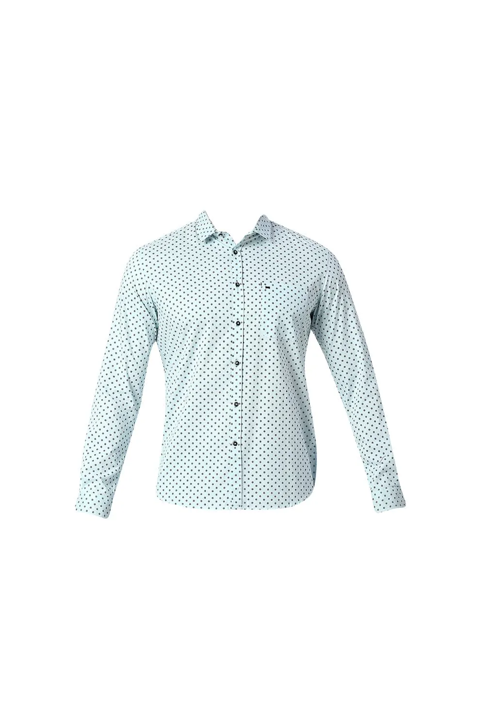 Slim Fit Cotton Printed Shirt