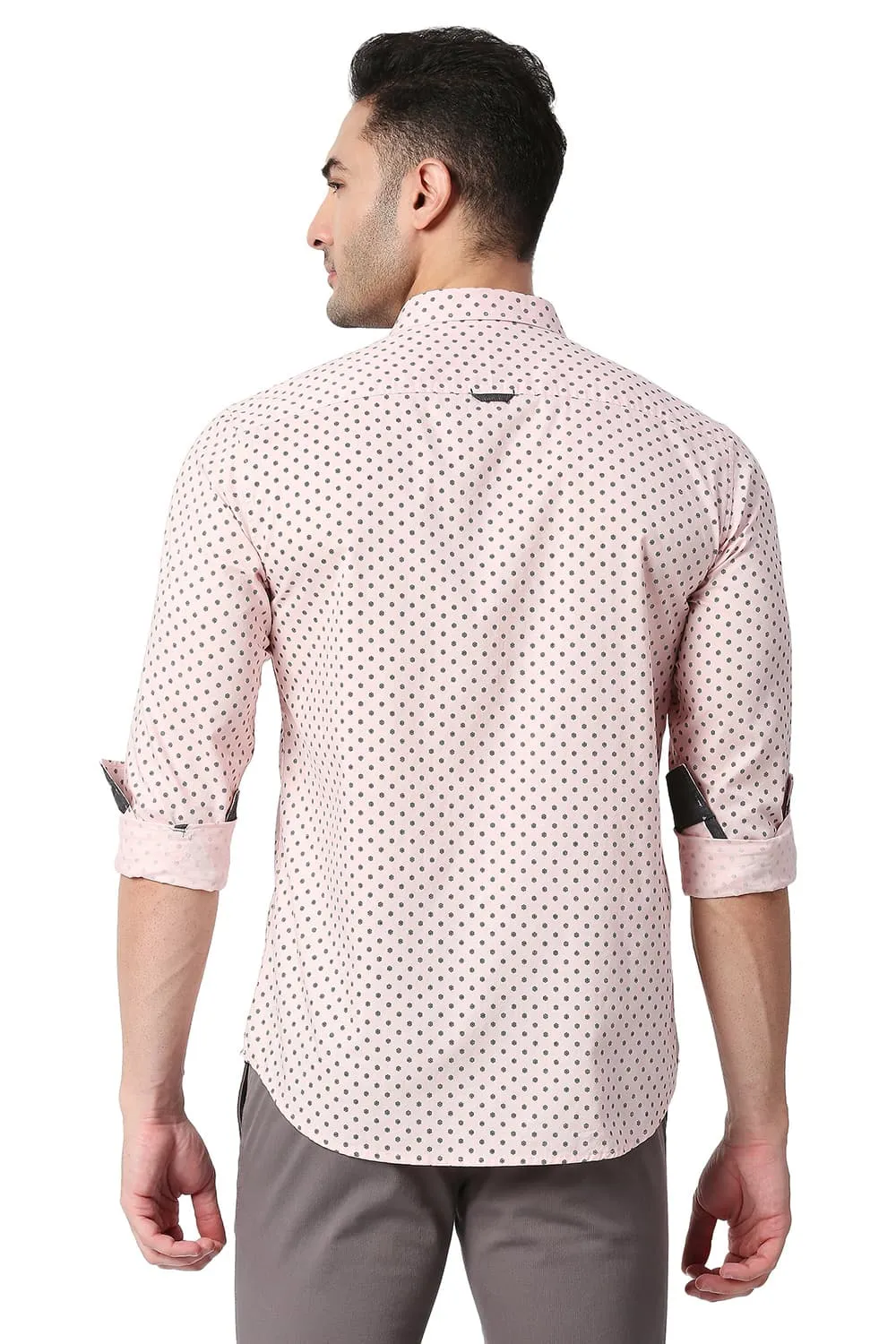 Slim Fit Cotton Printed Shirt