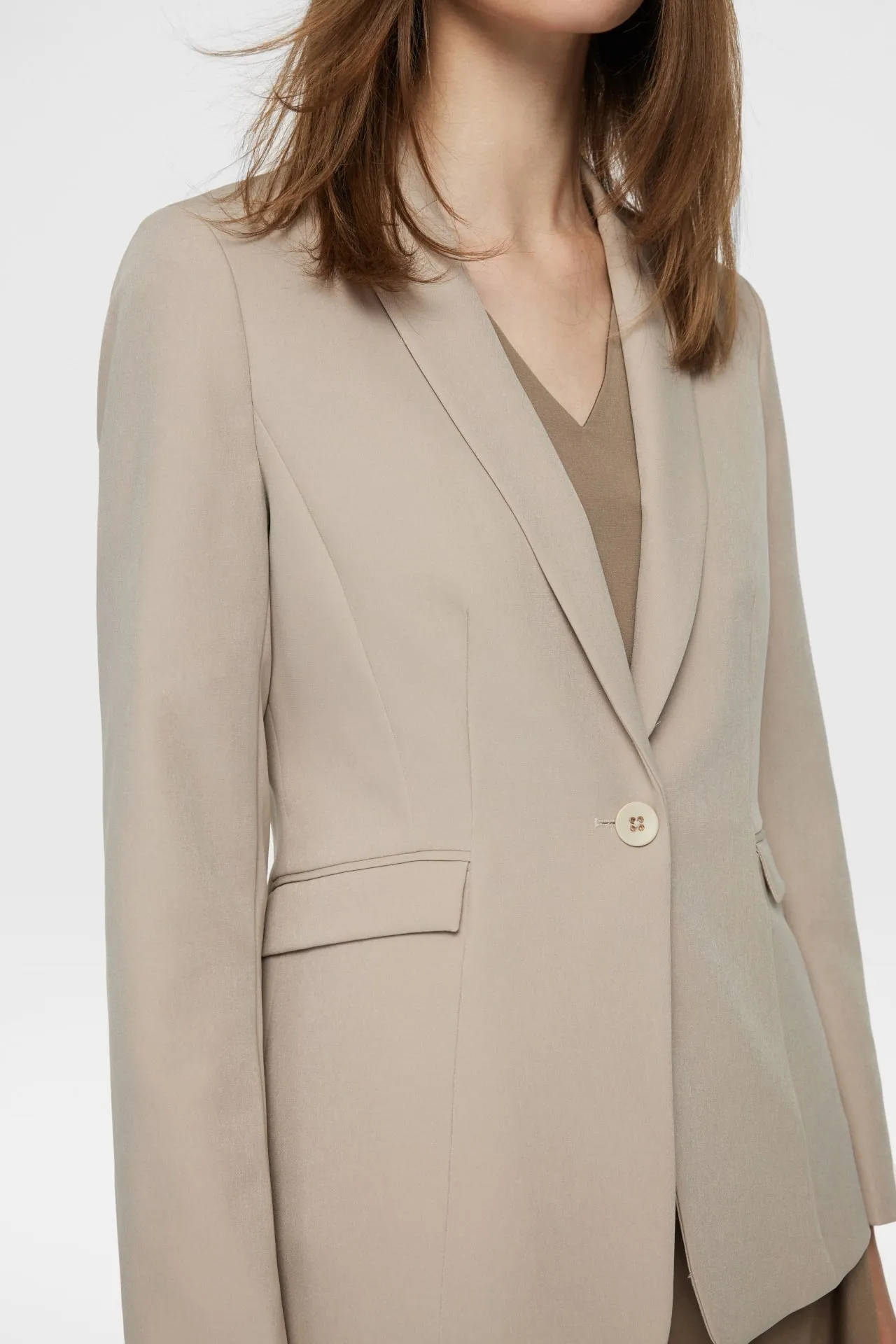 Sofia Multi-way Stretch Suit Blazer with Brooch