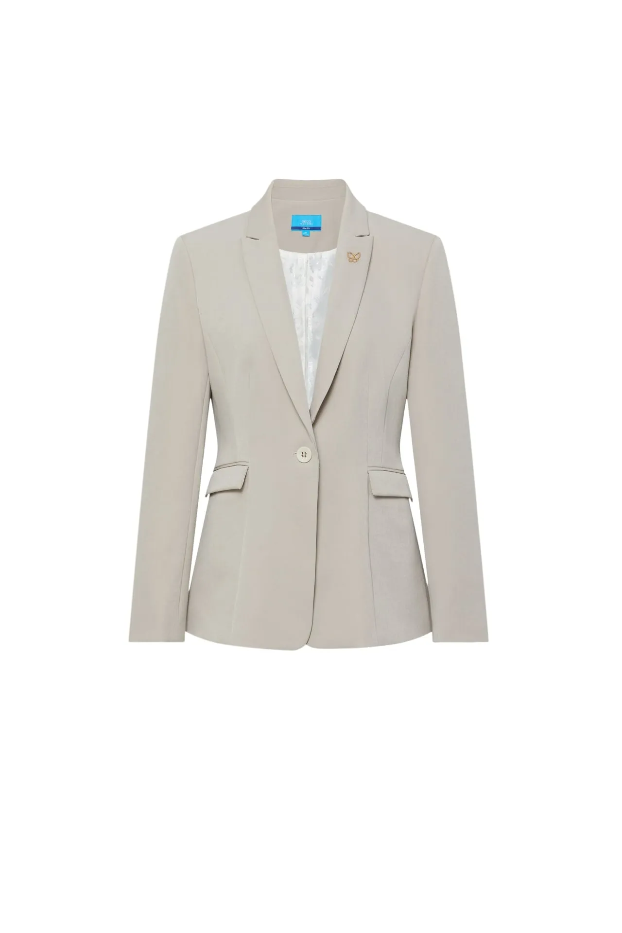 Sofia Multi-way Stretch Suit Blazer with Brooch