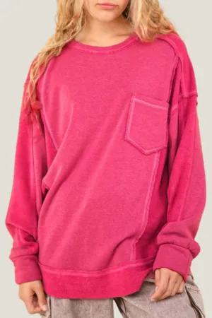 Soft and Cozy Sweatshirt (Hot Pink)