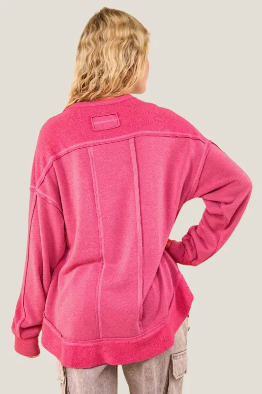 Soft and Cozy Sweatshirt (Hot Pink)