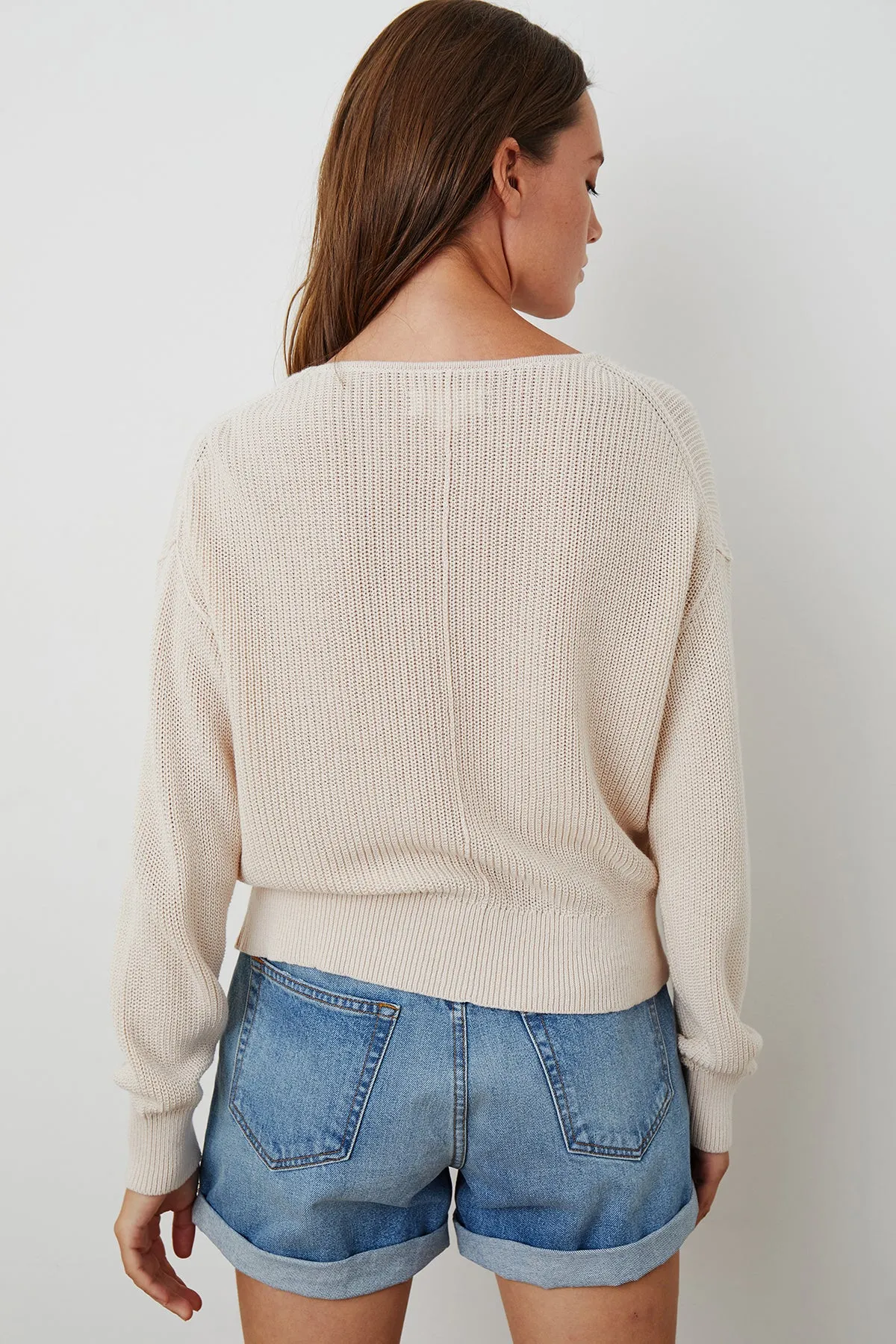 SOLANGE TEXTURED COTTON CARDIGAN