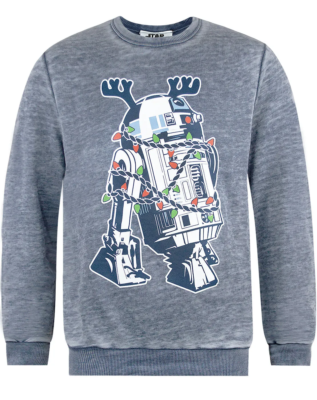 Star Wars R2D2 Decorations Burnout Christmas Sweatshirt