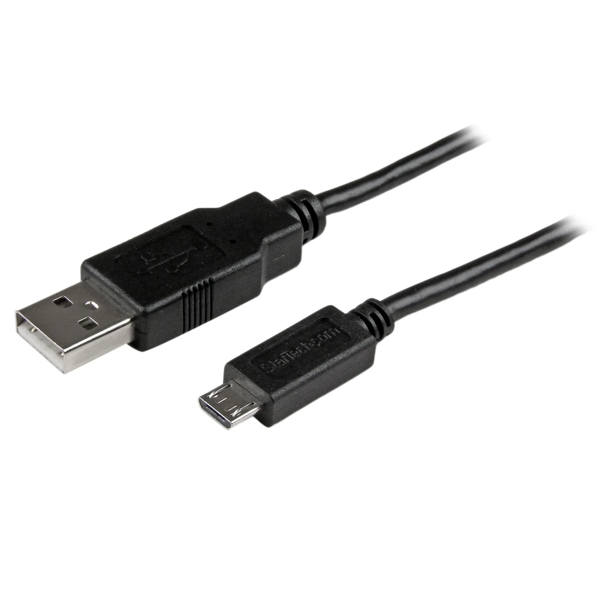 Startech.Com 0.5M Mobile Charge Sync Usb To Slim Micro Usb Cable M/M - Usb Cable - Micro-Usb Type B (M) To Usb (M) - Usb