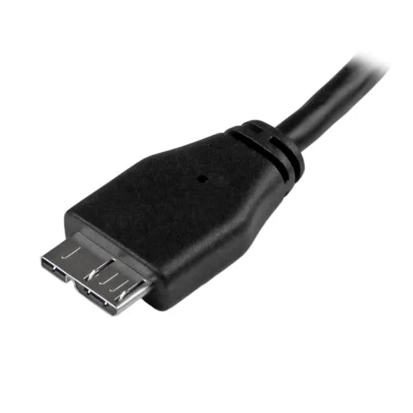 Startech.Com 15Cm 6In Short Slim Usb 3.0 A To Micro B Cable M/M - Mobile Charge Sync Usb 3.0 Micro B Cable For Smartphon