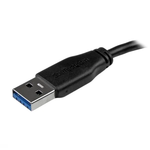 Startech.Com 15Cm 6In Short Slim Usb 3.0 A To Micro B Cable M/M - Mobile Charge Sync Usb 3.0 Micro B Cable For Smartphon