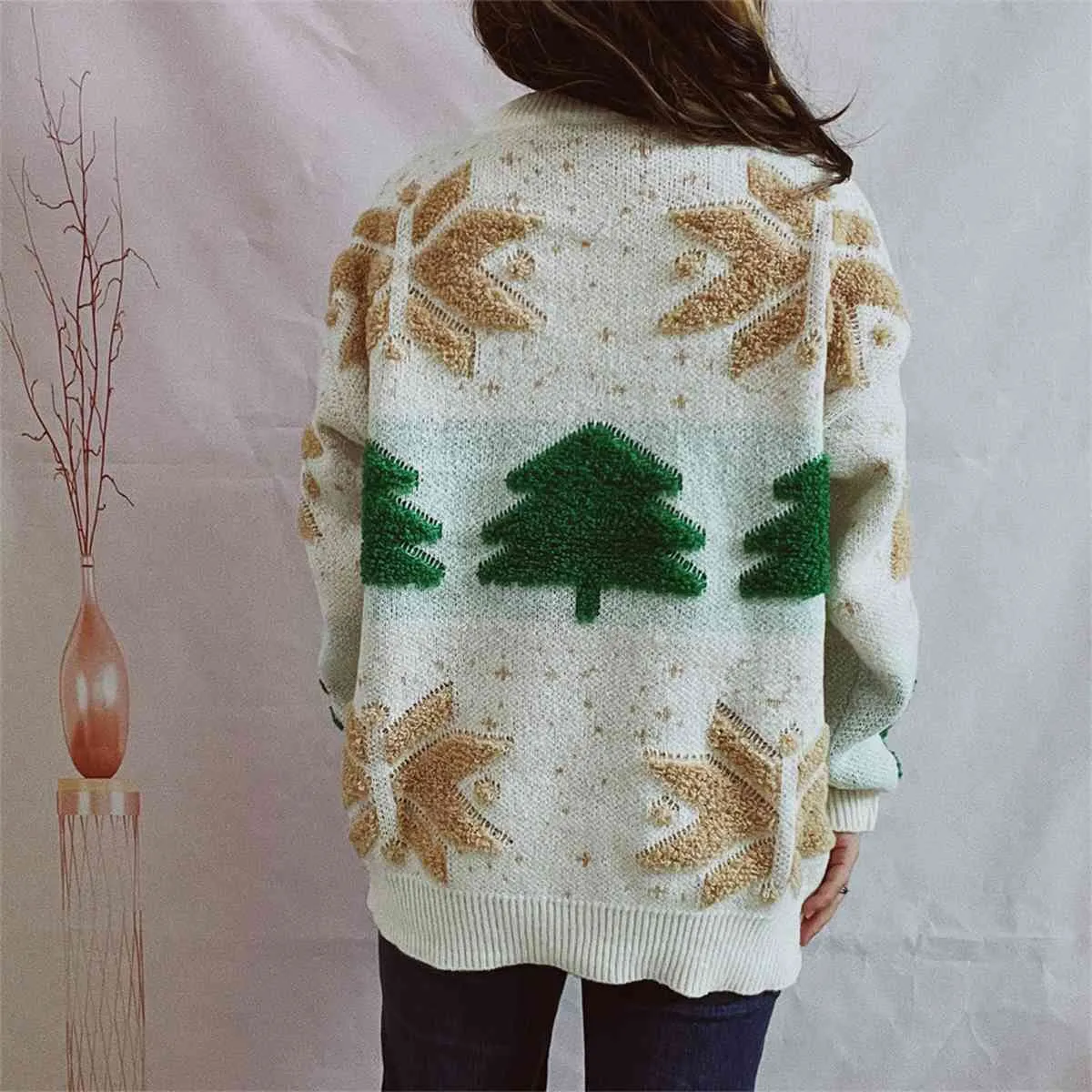 TEEK - Snowflake Long Sleeve Sweater