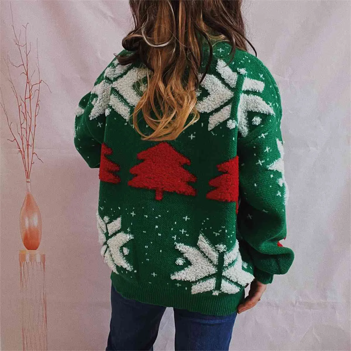 TEEK - Snowflake Long Sleeve Sweater