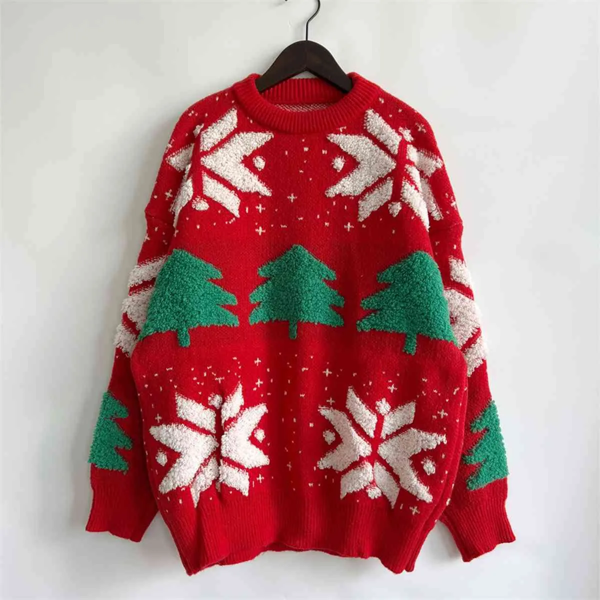 TEEK - Snowflake Long Sleeve Sweater