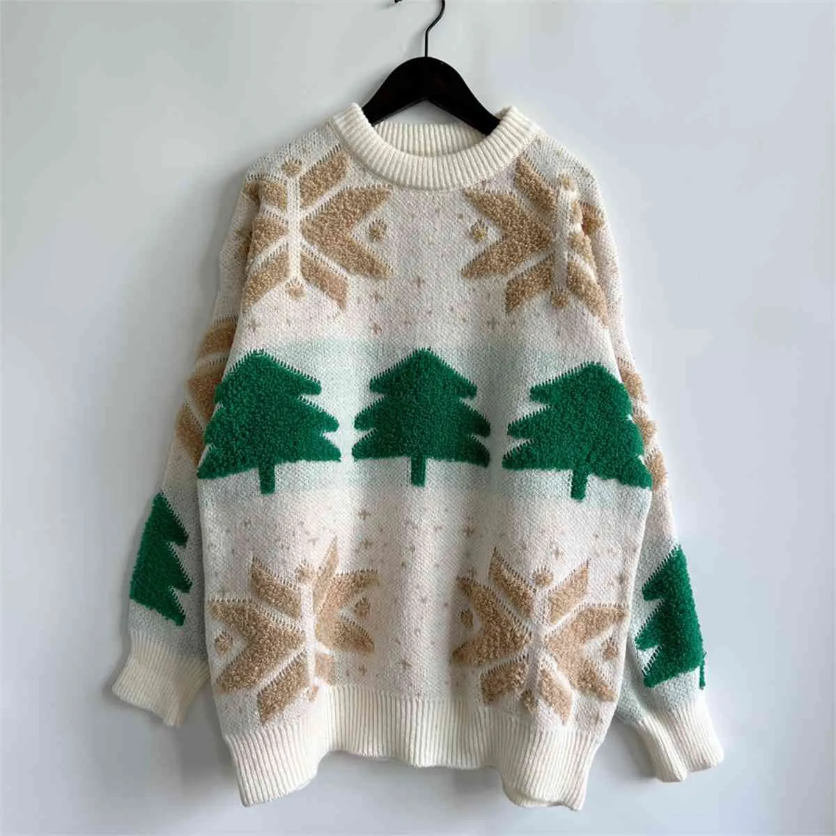 TEEK - Snowflake Long Sleeve Sweater