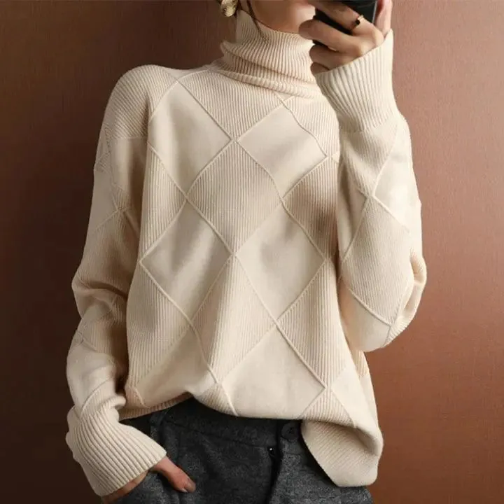 Turtle Neck Pullover Sweater