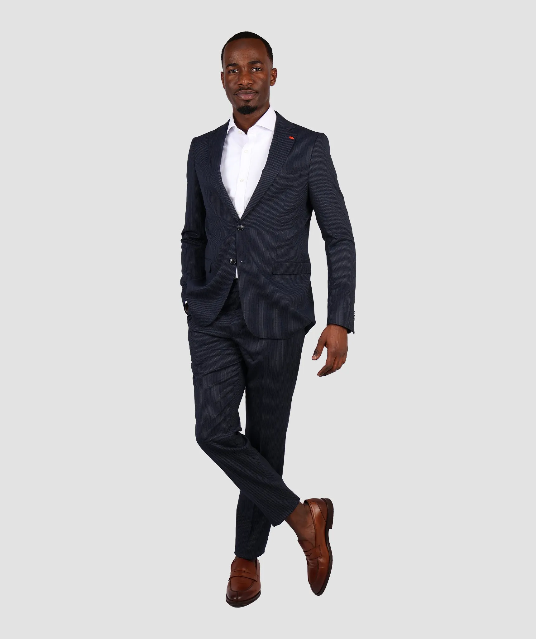 TWN Slim Fit Navy Blue Suit