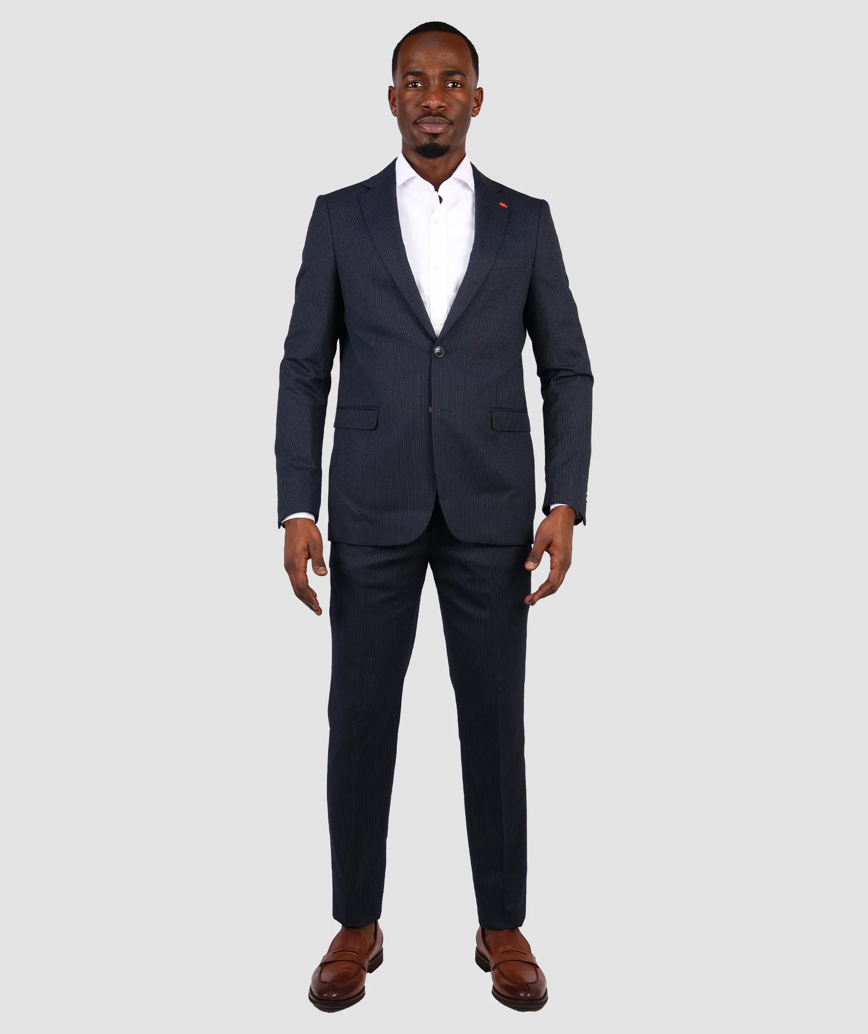 TWN Slim Fit Navy Blue Suit