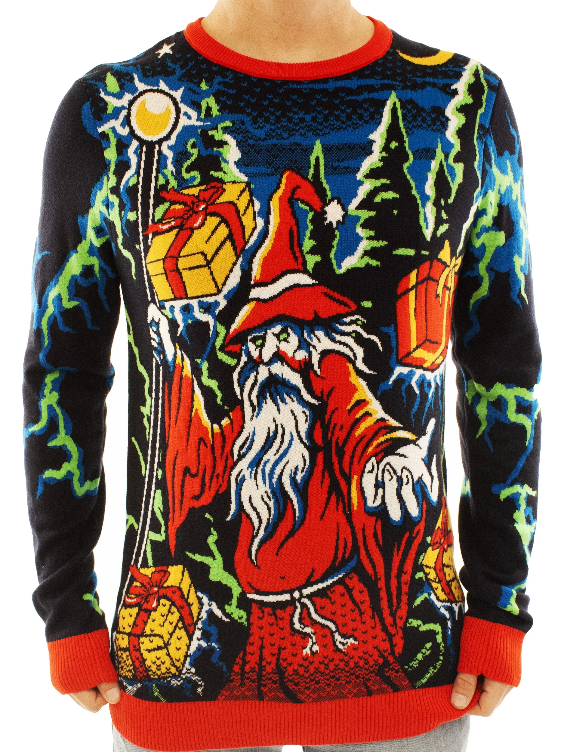 Wizard Santa | Ugly Christmas Sweater For Men & Women | Unisex Sizing