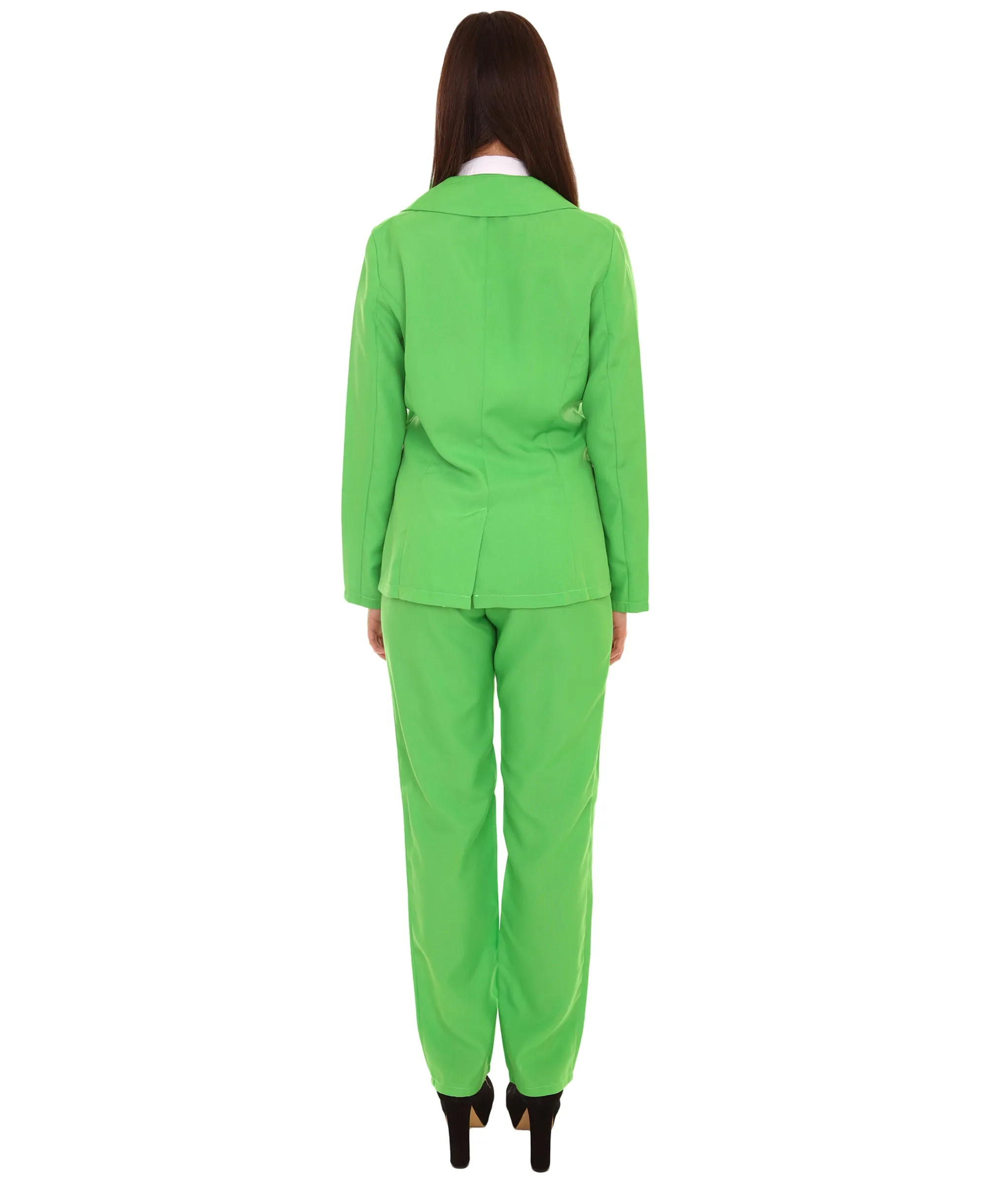 Women's EXCLUSIVE! Deluxe Singer Slim Fit Party Suit Costume | Lt. Green.